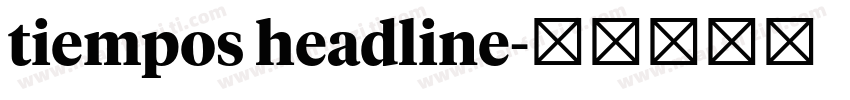 tiempos headline字体转换